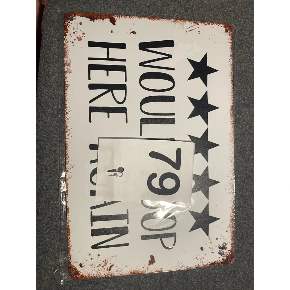 Metal Sign Funny 5 Star 